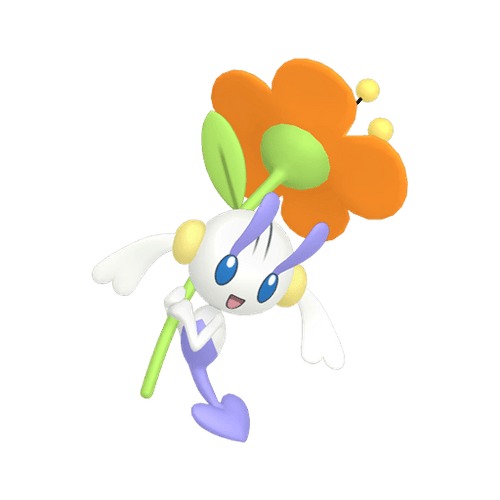 #0670 Alpha Floette Orange Flower